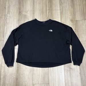 North Face Sweater Womens XL Long Sleeve Crop Pullover Crewneck